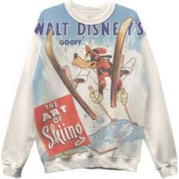 Walt Disney Other - Walt Disney Men's Goofy Fleece Crewneck Sweatshirt, XXL - Beige